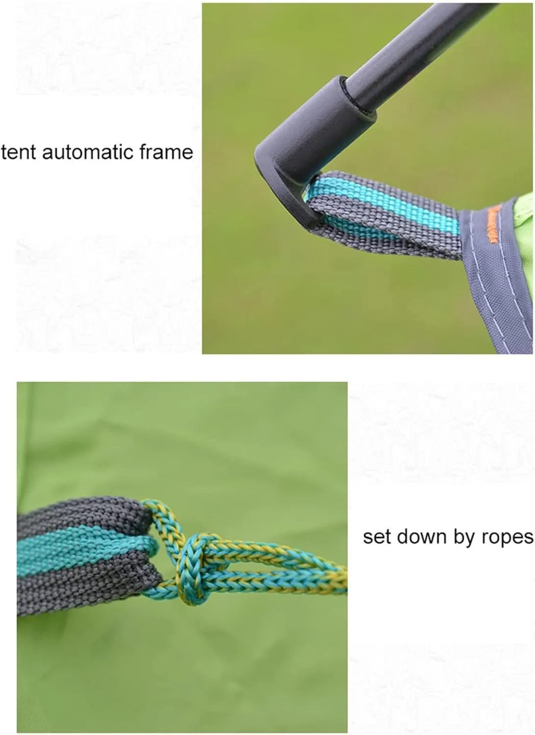 Camping Tents, Automatic Tent 3-4 Person Camping Tent,Easy Instant Setup-Protable Backpacking for Sun Shelter,Travelling,Hiking (Color : 2 Way use Olive, Size : 200x180x130cm)