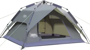 Camping Tents, Automatic Tent 3-4 Person Camping Tent,Easy Instant Setup-Protable Backpacking for Sun Shelter,Travelling,Hiking (Color : 2 Way use Olive, Size : 200x180x130cm)