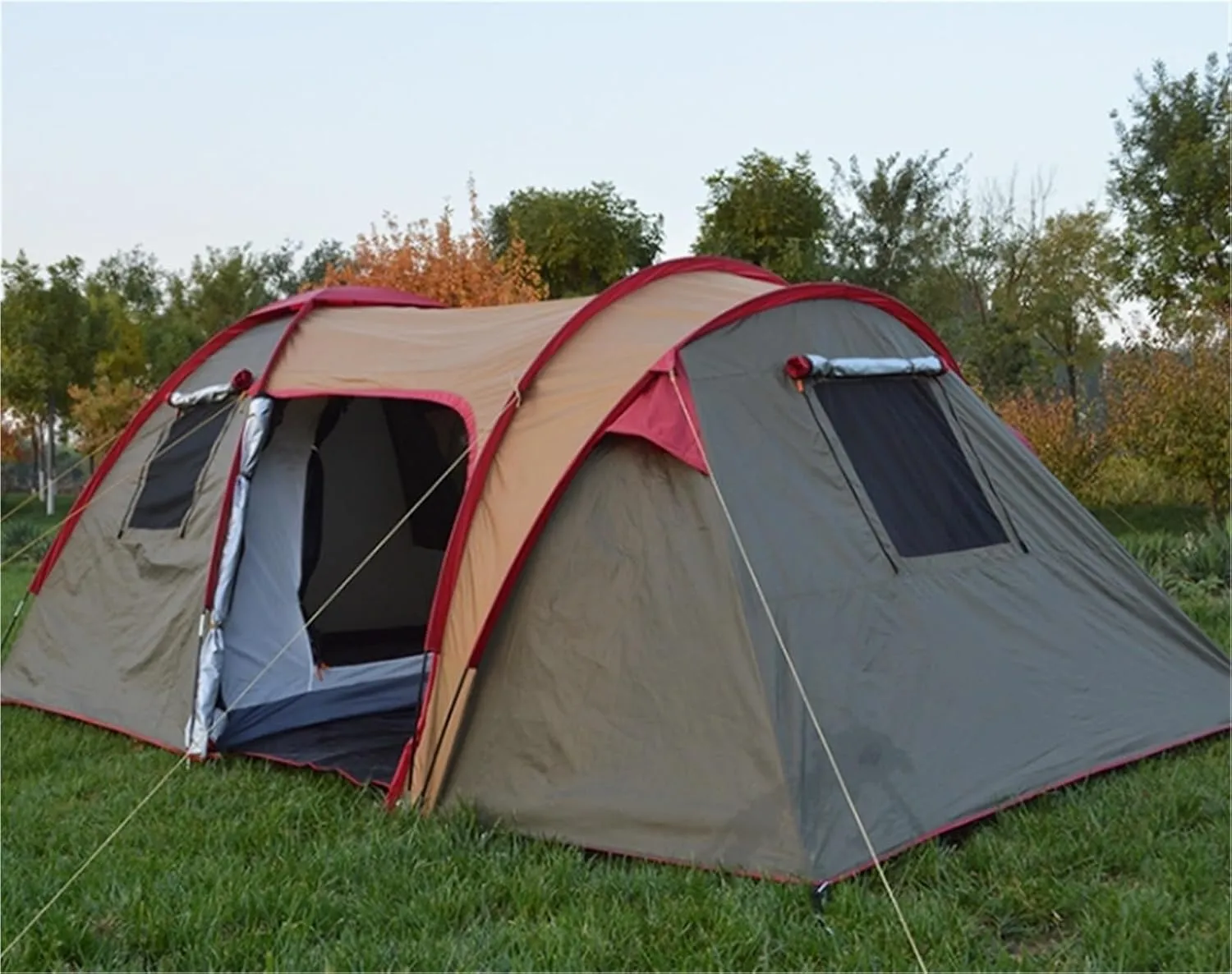 Camping Waterproof Sunshade Double-Layer Account Outdoor Camping Tent Mosquito Net to Keep Warm