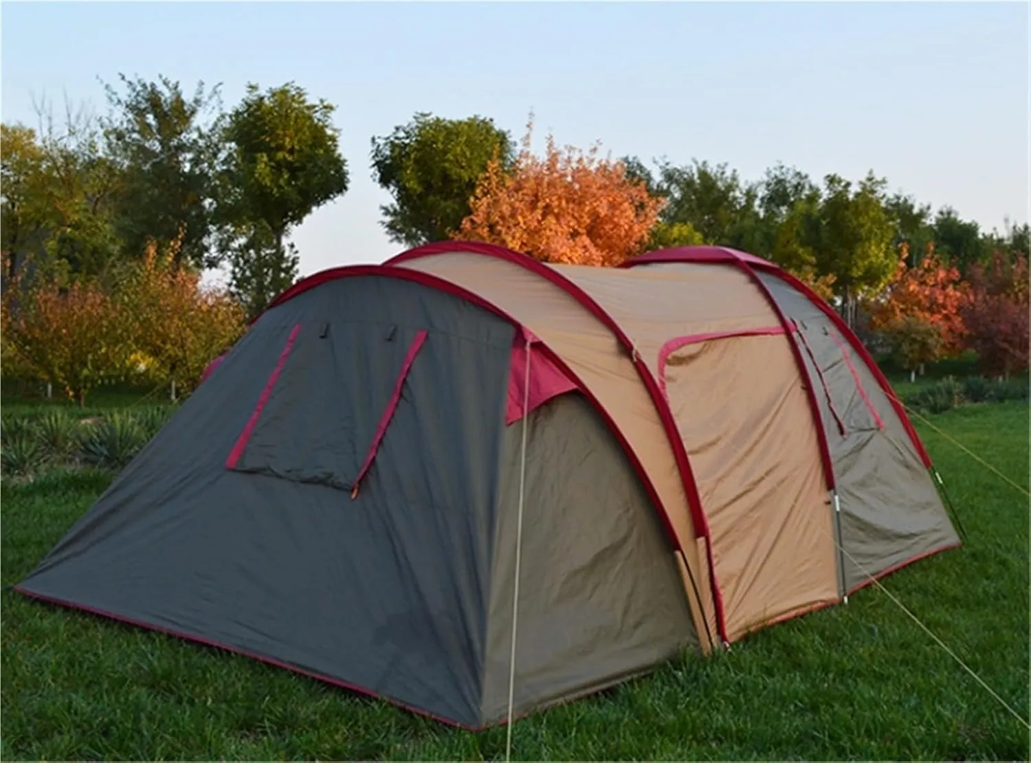 Camping Waterproof Sunshade Double-Layer Account Outdoor Camping Tent Mosquito Net to Keep Warm