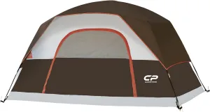 CAMPROS CP Tent 8 Person Camping Tents, Waterproof Windproof Family Dome Tent with Rainfly, Large Mesh Windows, Wider Door, Easy Setup, Portable with Carry Bag