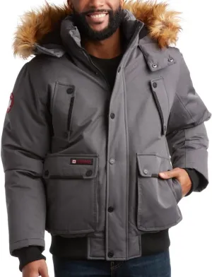 CANADA WEATHER GEAR Men’s Big & Tall Winter Jacket - Heavyweight Bomber Parka Coat Jacket for Big and Tall Men (Sizes: M-5X)
