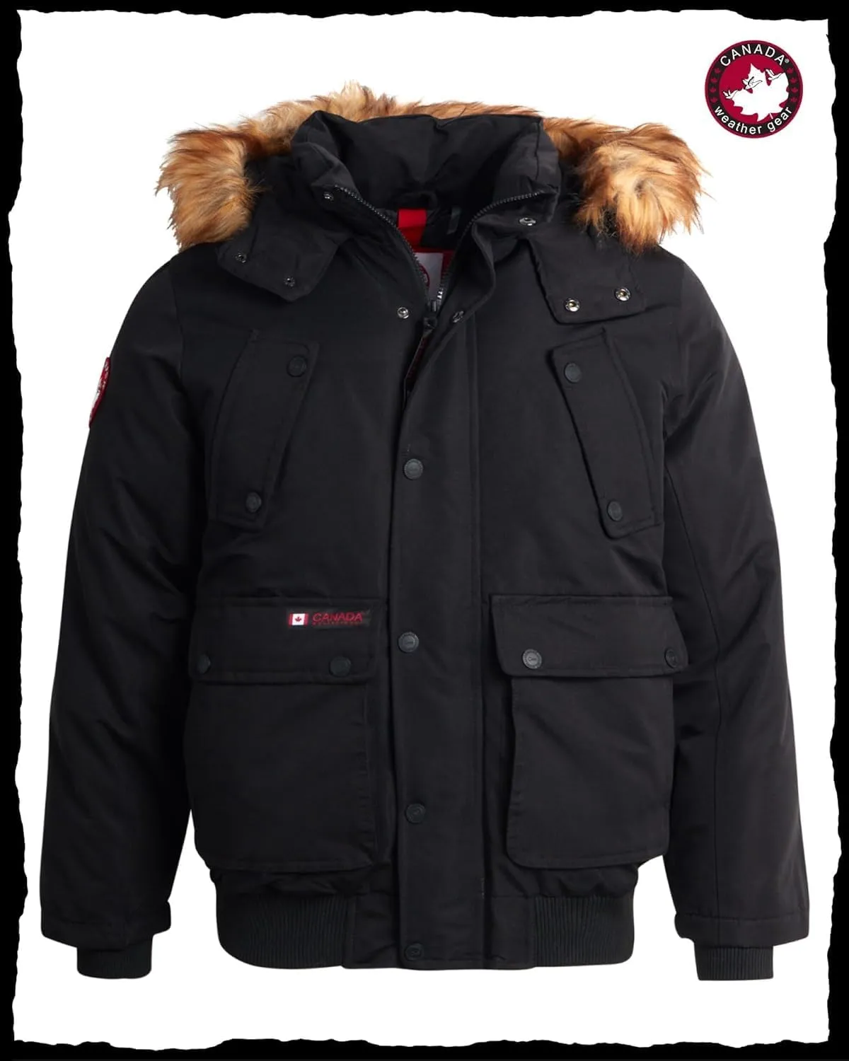 CANADA WEATHER GEAR Men’s Big & Tall Winter Jacket - Heavyweight Bomber Parka Coat Jacket for Big and Tall Men (Sizes: M-5X)