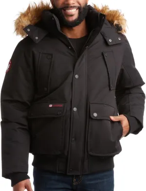 CANADA WEATHER GEAR Men’s Big & Tall Winter Jacket - Heavyweight Bomber Parka Coat Jacket for Big and Tall Men (Sizes: M-5X)