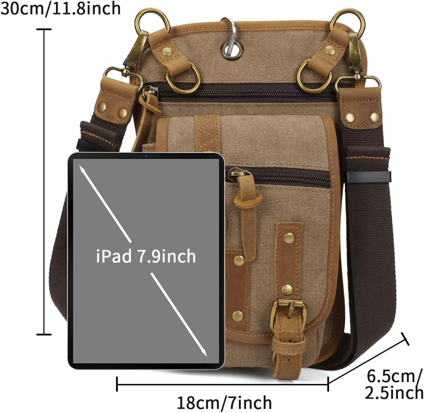Canvas Drop Leg Bag Tactical Thigh Outdoor Waist Pack for Men Women Military Cycling Multi-Pocket Waist Fanny Pouch Daypack