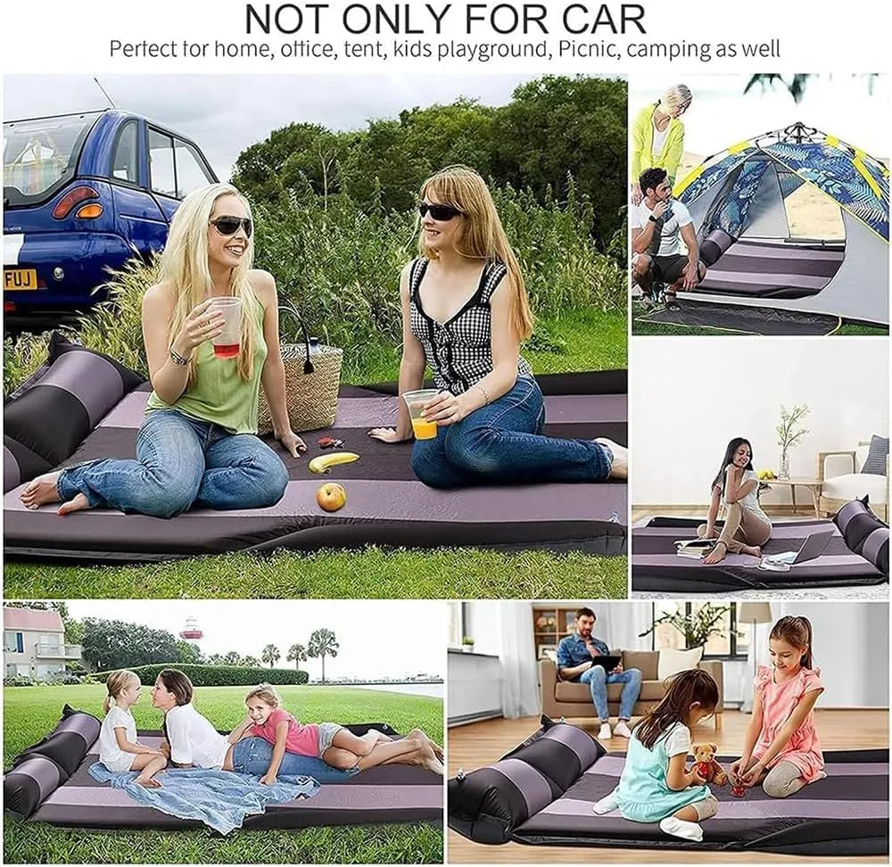 Car Inflatable Mattress Self-Inflating Sleeping Pad Thickened Air Bed Cushion for Camping Travel - Multifunctional Design for Trax 2024-2025