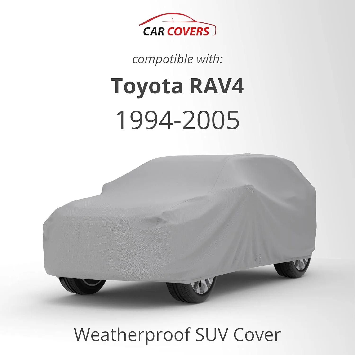 CarCovers Weatherproof SUV Cover & Warranty Compatible with Toyota 1994-2005 RAV4 - Outdoor Cover Theft Cable Lock SUV Accessories Better Than Waterproof