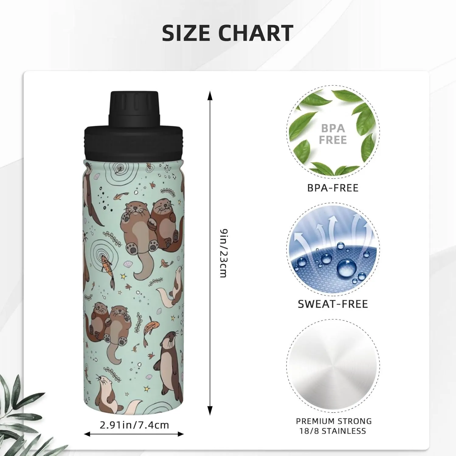 Cartoon Cute 18oz Sports Insulated Bottle For Outdoor Activities,Your Ideal Companion Staying Hydrated