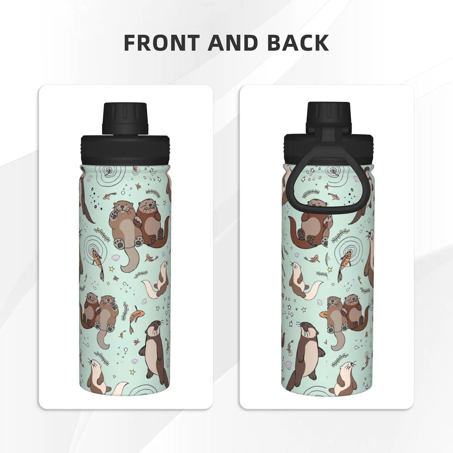 Cartoon Cute 18oz Sports Insulated Bottle For Outdoor Activities,Your Ideal Companion Staying Hydrated