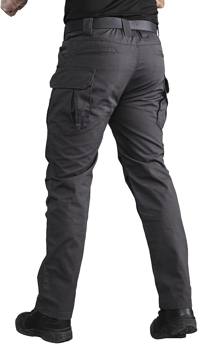 CARWORNIC Gear Men's Tactical Cargo Pants Waterpoof Lightweight Rip Stop EDC Military Combat Trousers