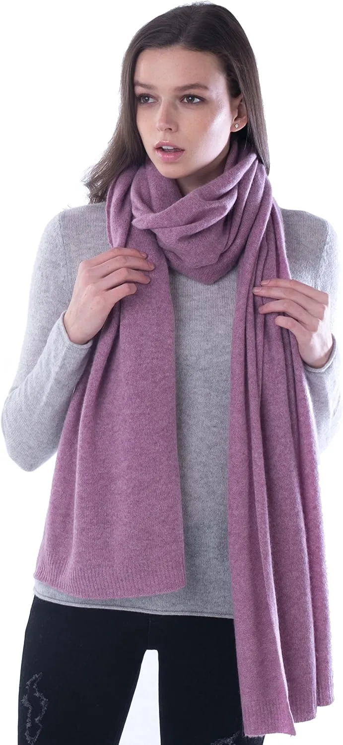 cashmere 4 U 100% Pure Cashmere Wrap Shawl- Extra Large Stole Scarf for Woman