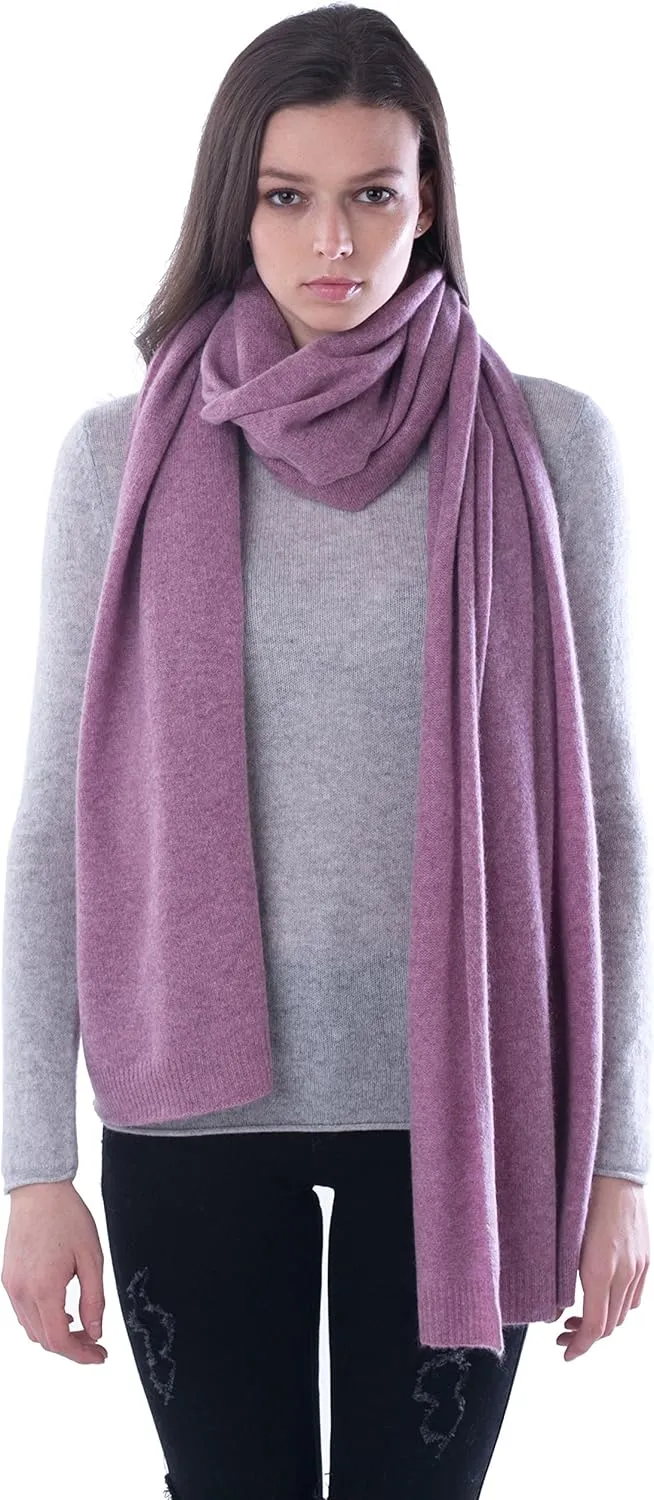 cashmere 4 U 100% Pure Cashmere Wrap Shawl- Extra Large Stole Scarf for Woman