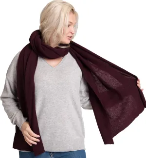 cashmere 4 U 100% Pure Cashmere Wrap Shawl- Extra Large Stole Scarf for Woman