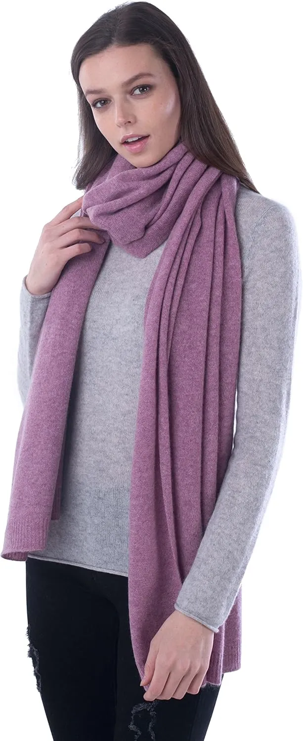 cashmere 4 U 100% Pure Cashmere Wrap Shawl- Extra Large Stole Scarf for Woman