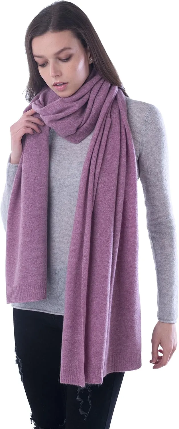 cashmere 4 U 100% Pure Cashmere Wrap Shawl- Extra Large Stole Scarf for Woman
