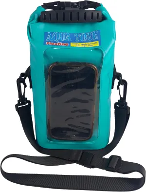 Cell Phone Crossbody Teal Tote Bag 100% Waterproof Floating Dry Bag Protection for Your Mobile Device During All Water Sports | 2.5L Large Capacity Holds Sunscreen, Sunglasses, Watch