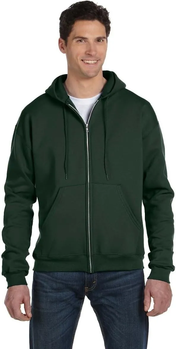 Champion Double Dry Action Fleece Full Zip Hood,DARK-GREEN,XX-Large