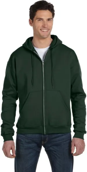Champion Double Dry Action Fleece Full Zip Hood,DARK-GREEN,XX-Large