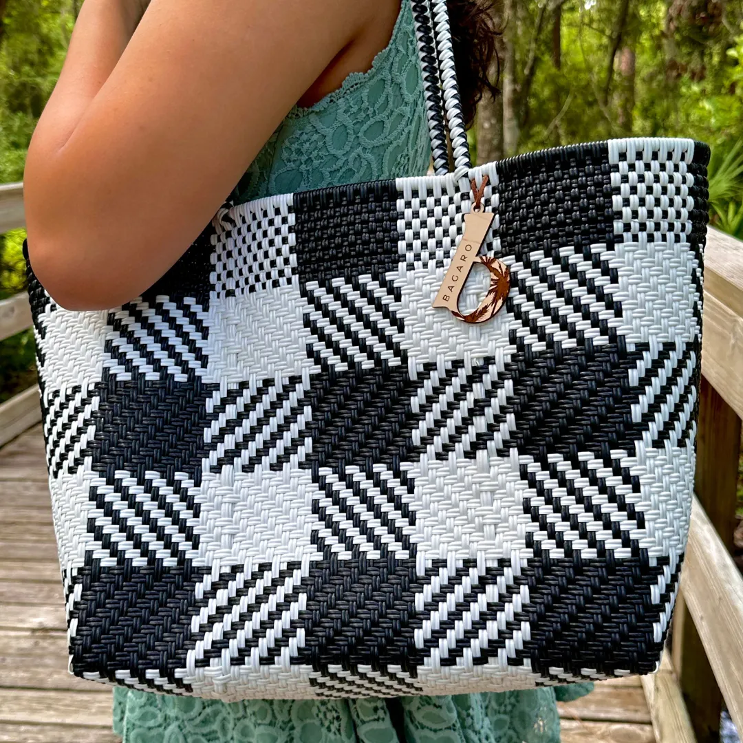 Checkers Handwoven Bag