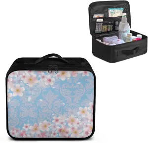 Cherry Blossoms First Aid Bag Empty Medium Medicine Bag Emergency Medical Kit for School First Aid Pouch First Aid Kit Bag for Traveling Car Home Camping Office Hiking Outdoor