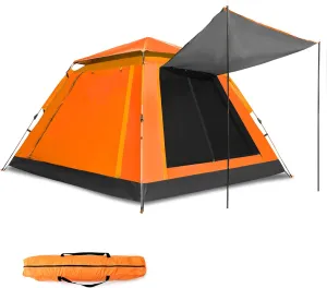 cho Pop up Tent for Camping for 5 Person Tent Large Beach Tent Portable Family Camping Light Weight Tent for Backpacking Hiking Traveling with Sun Shade