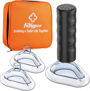 Choking Rescue Device, FSA HSA Anti Choking Device, First Aid Kit for Baby and Adults, Fitiger EasyPumpVac Pro Portable Airway Suction Device for Children and Adults - Home Kit
