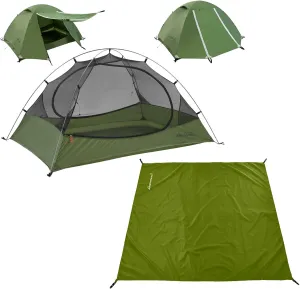 Clostnature Polaris Lightweight Backpacking Tent - 7'3'' x 7'8'' x 4'7'' Camping Tent with Matching Waterproof Tent Footprint, 4 Person Waterproof Tent with Camping Tarp for Outdoor, Hiking