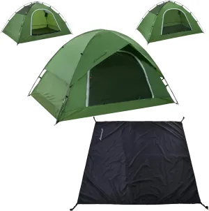 Clostnature Vela 2 Person Camping Tent - 7'3'' x 4'11'' x 3'10'' Waterproof Tent with Matching Tent Footprint, Two Person Easy Up Tent with Camping Tarp for Outdoor, Hiking