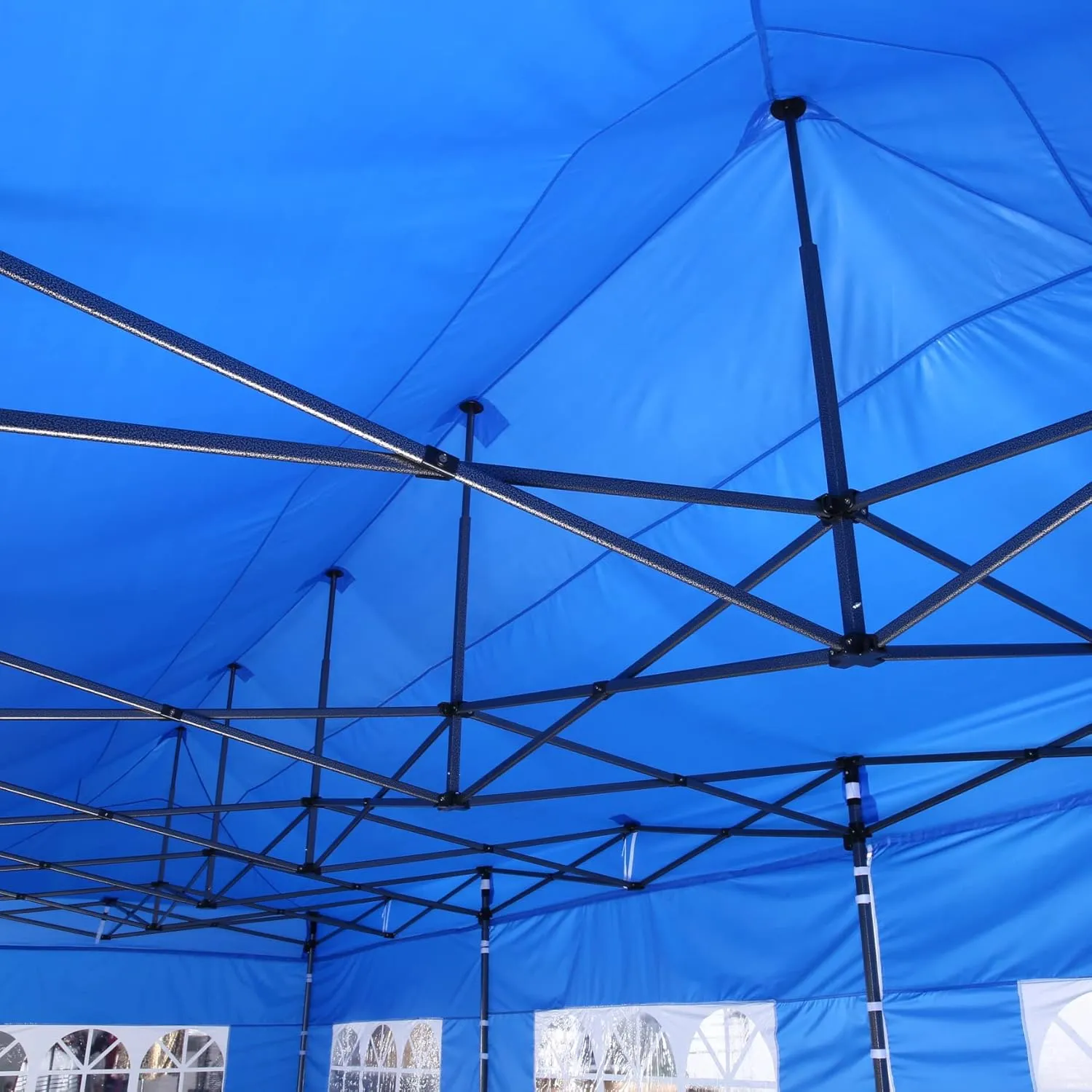 COBIZI 10x30 Pop Up Canopy with 8 Sidewall,Heavy Duty Canopy UPF 50  All Season Wind Waterproof Commercial Outdoor Wedding Party Tents for Parties Canopy Gazebo with Roller Bag(10 x 30 ft White)