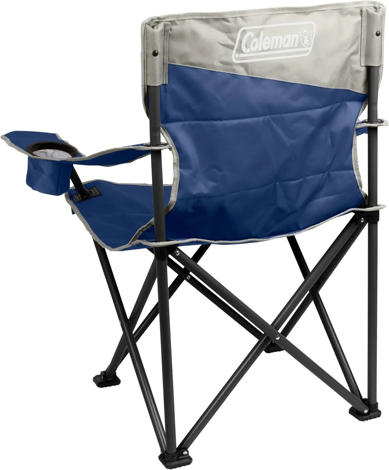 Coleman Big-N-Tall Quad Camp Chair with Cup Holder & Side Pocket, Water-Resistant XL Outdoor Seat, Supports up to 600 lbs