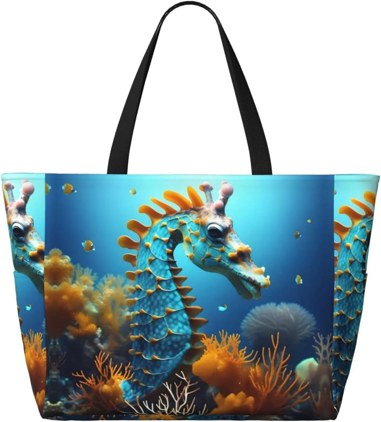 Colorful hearts portable travel bag large capacity luggage bag beach bag dry and wet separation gym bag lightweight