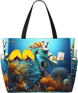 Colorful hearts portable travel bag large capacity luggage bag beach bag dry and wet separation gym bag lightweight