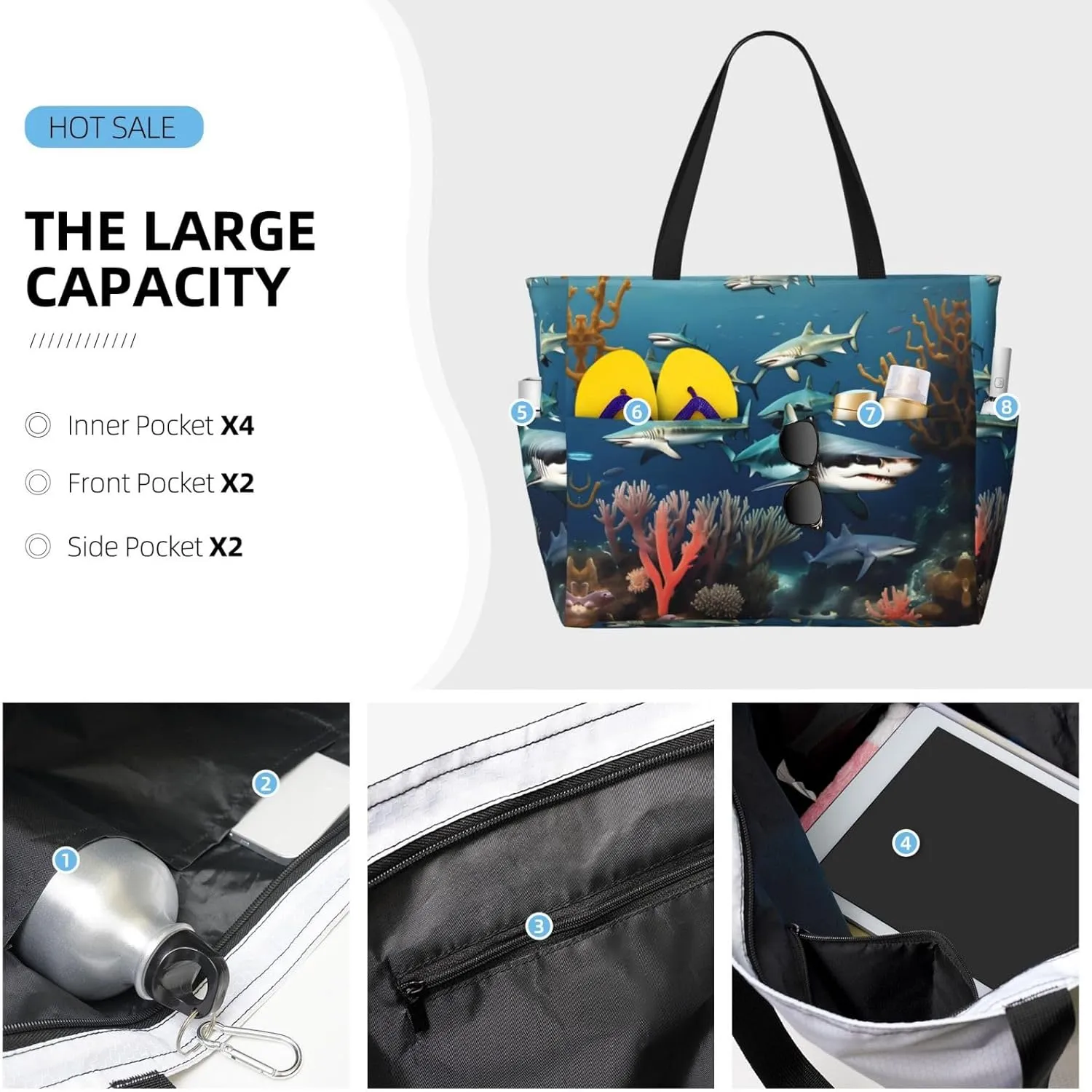 Colorful hearts portable travel bag large capacity luggage bag beach bag dry and wet separation gym bag lightweight
