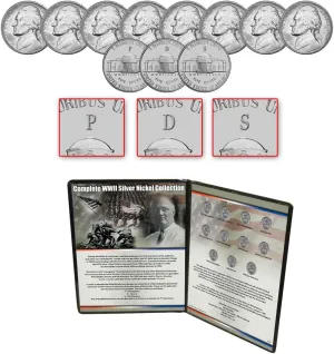 Complete WWII Silver Nickel Collection