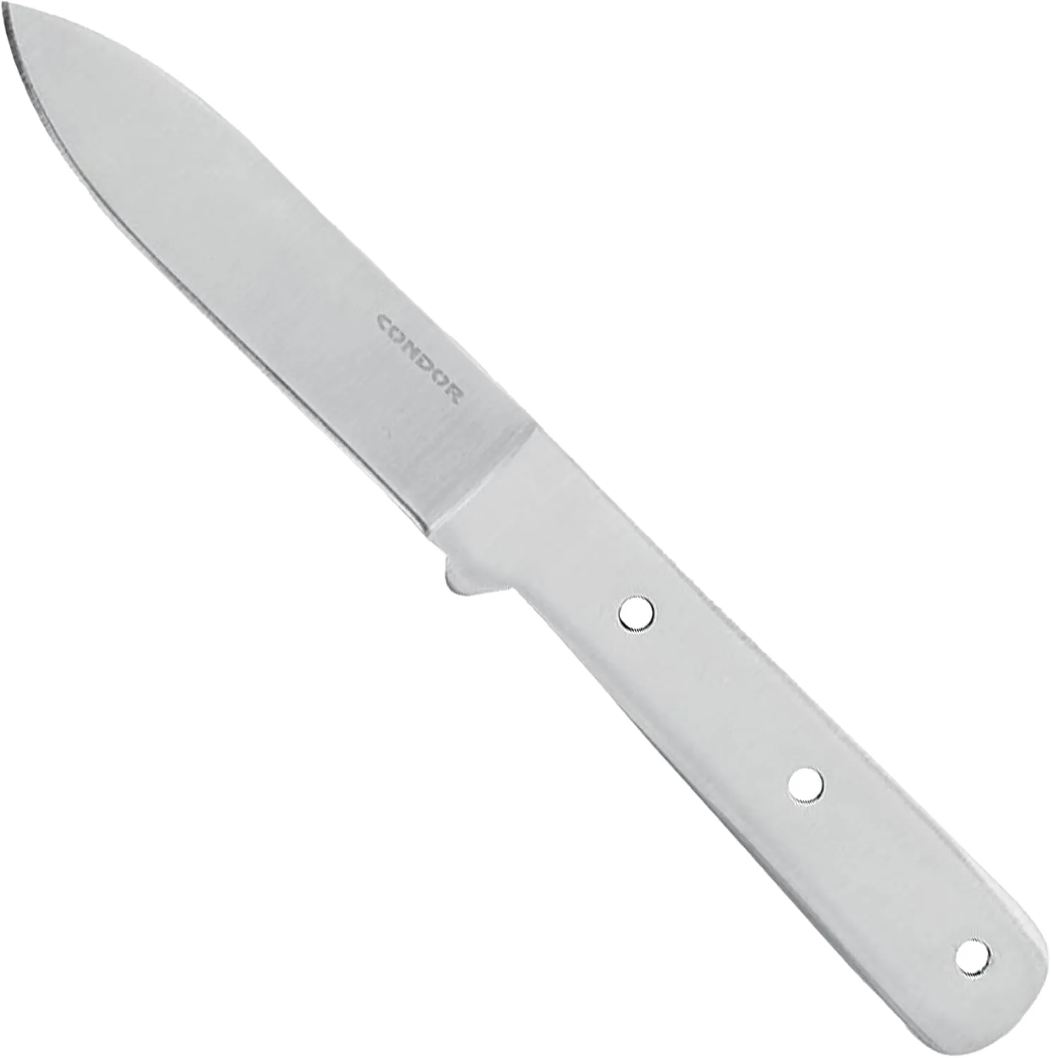 Condor Tool & Knife Kephart Blade Blank - 1075 High Carbon Steel - Knife Blanks with a Polished Finish - Product is Sold Without Sheath - 4.5 in Blade - 3.5oz