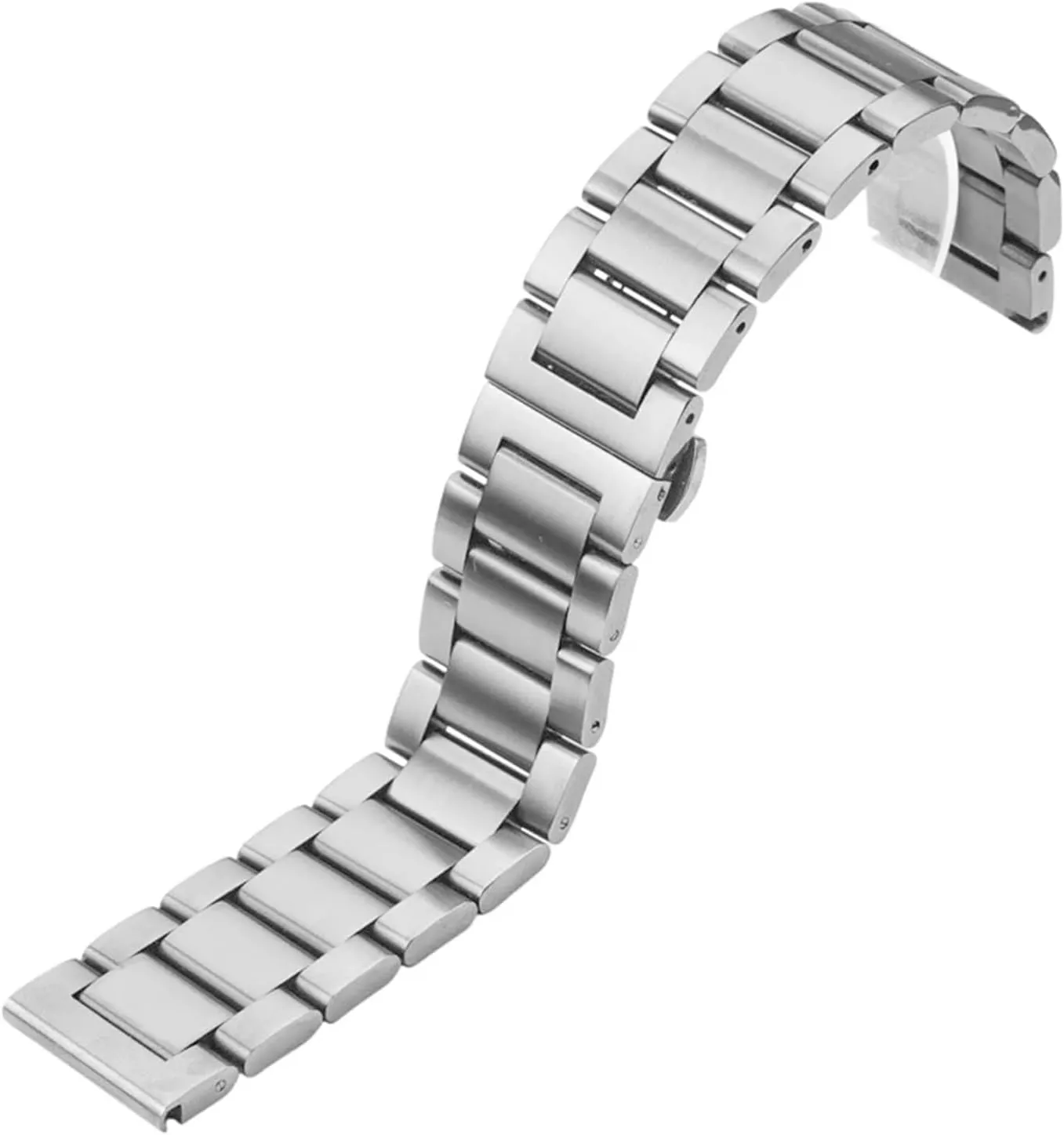 CongYi Stainless Steel Watch Band Bracelet 18mm 20mm 22mm 24mm Men And Women's Solid Metal Brushed Watchband Accessories