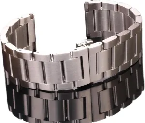 CongYi Stainless Steel Watch Band Bracelet 18mm 20mm 22mm 24mm Men And Women's Solid Metal Brushed Watchband Accessories