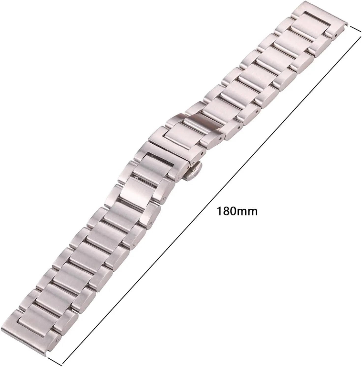 CongYi Stainless Steel Watch Band Bracelet 18mm 20mm 22mm 24mm Men And Women's Solid Metal Brushed Watchband Accessories