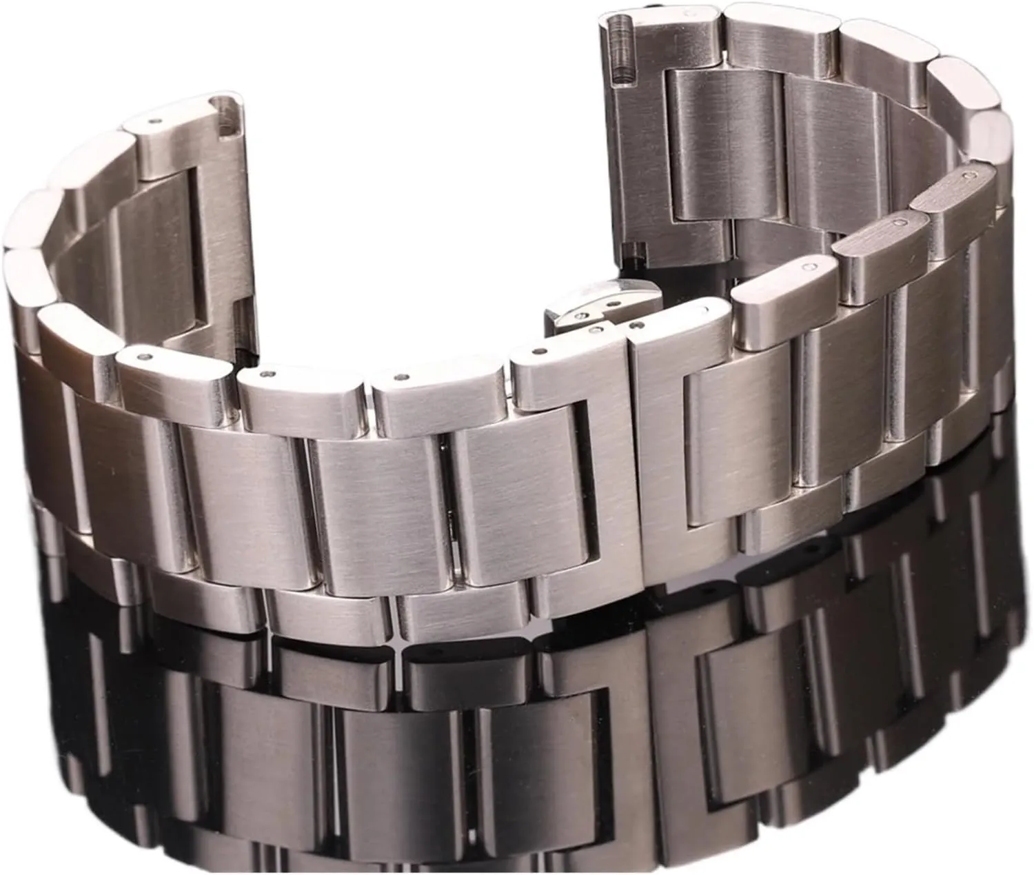 CongYi Stainless Steel Watch Band Bracelet 18mm 20mm 22mm 24mm Men And Women's Solid Metal Brushed Watchband Accessories