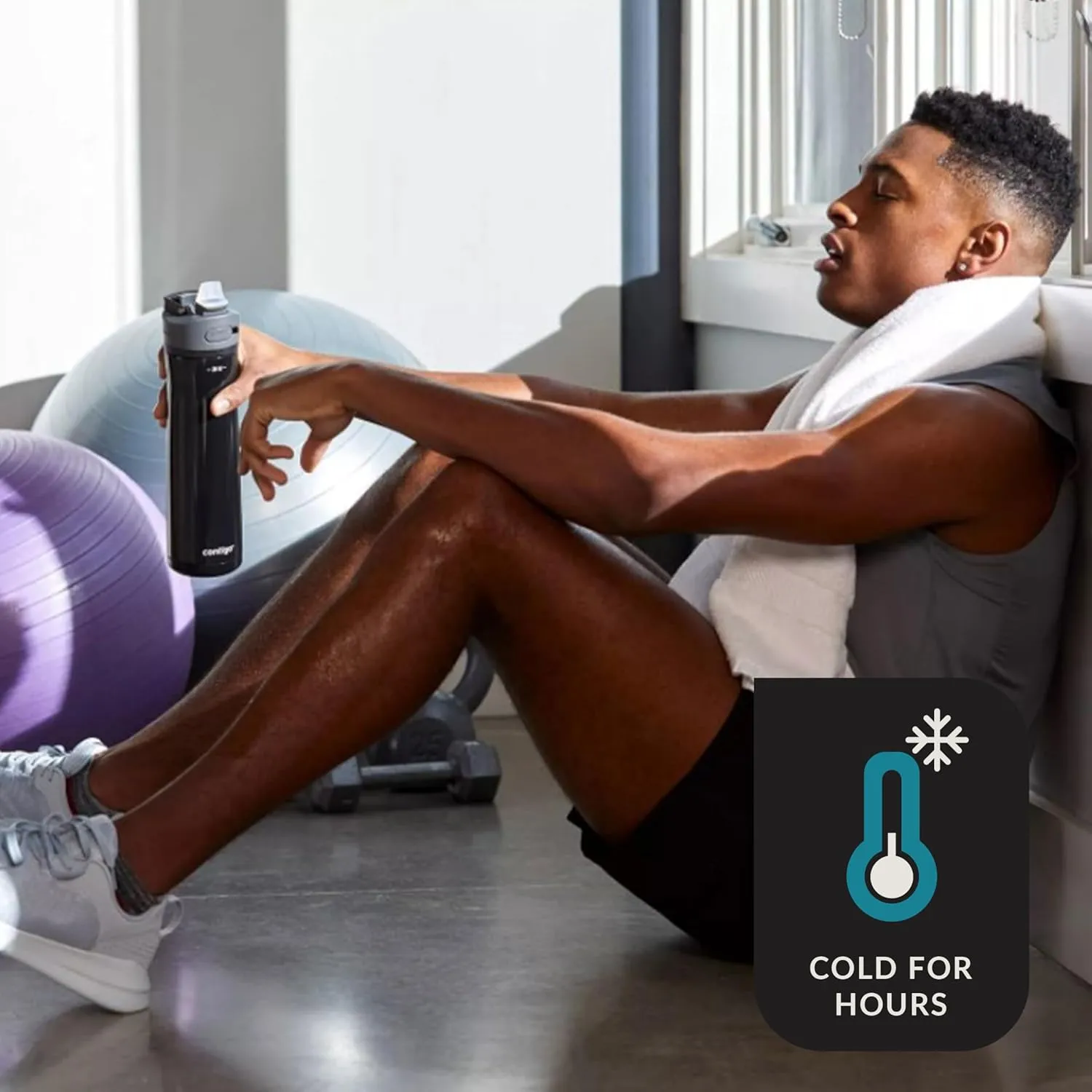 Contigo Ashland 2.0 Water Bottle with AUTOSPOUT Lid, 24oz., Licorice