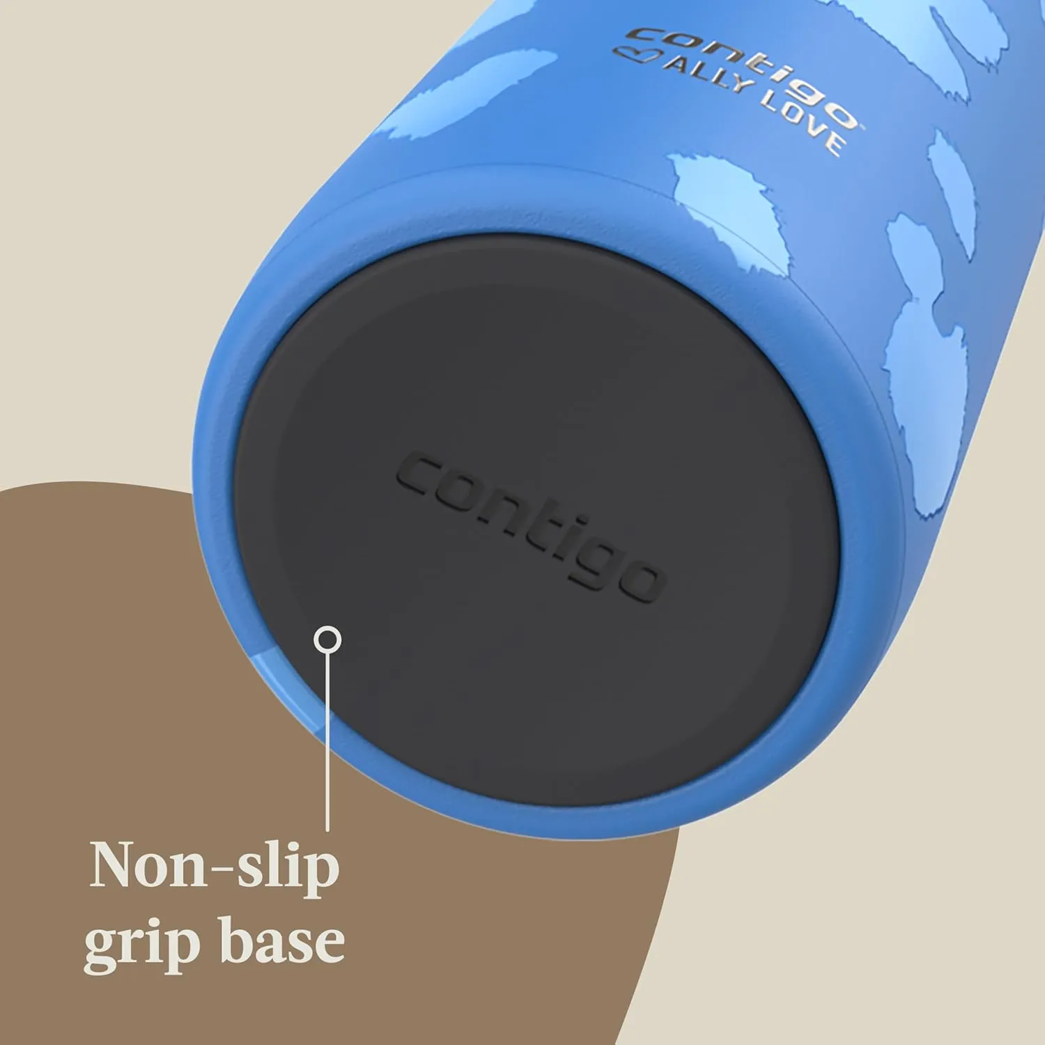 Contigo x Ally Love Steel Insulated Tumbler w/Straw, Autoclose Technology, Easy Clean Lid & Straw, Leak-proof Drinking, Keeps Drinks Cold for 20 hours, BPA Free, 24oz., Streeterville 2.0, Licorice