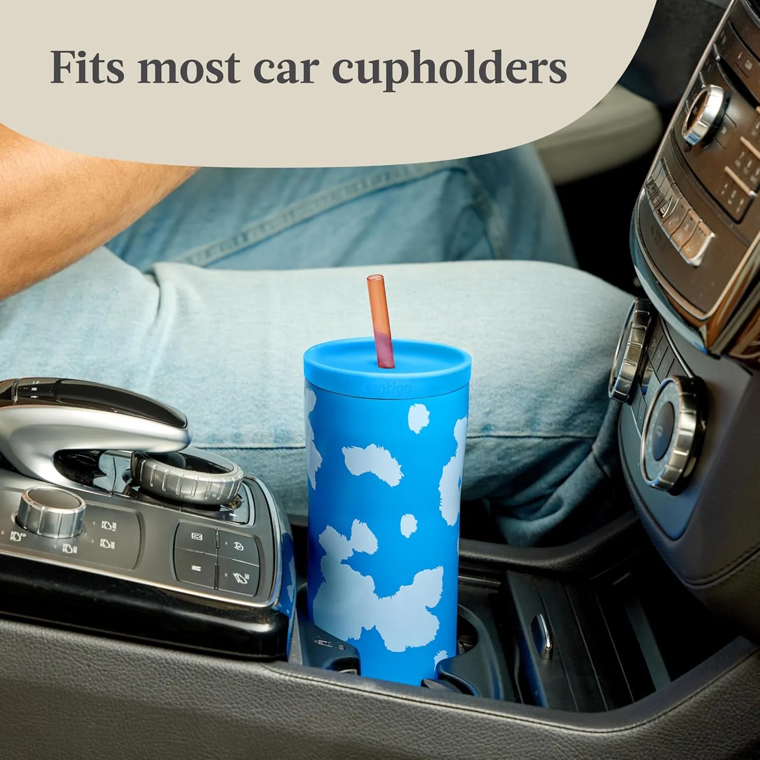 Contigo x Ally Love Steel Insulated Tumbler w/Straw, Autoclose Technology, Easy Clean Lid & Straw, Leak-proof Drinking, Keeps Drinks Cold for 20 hours, BPA Free, 24oz., Streeterville 2.0, Licorice