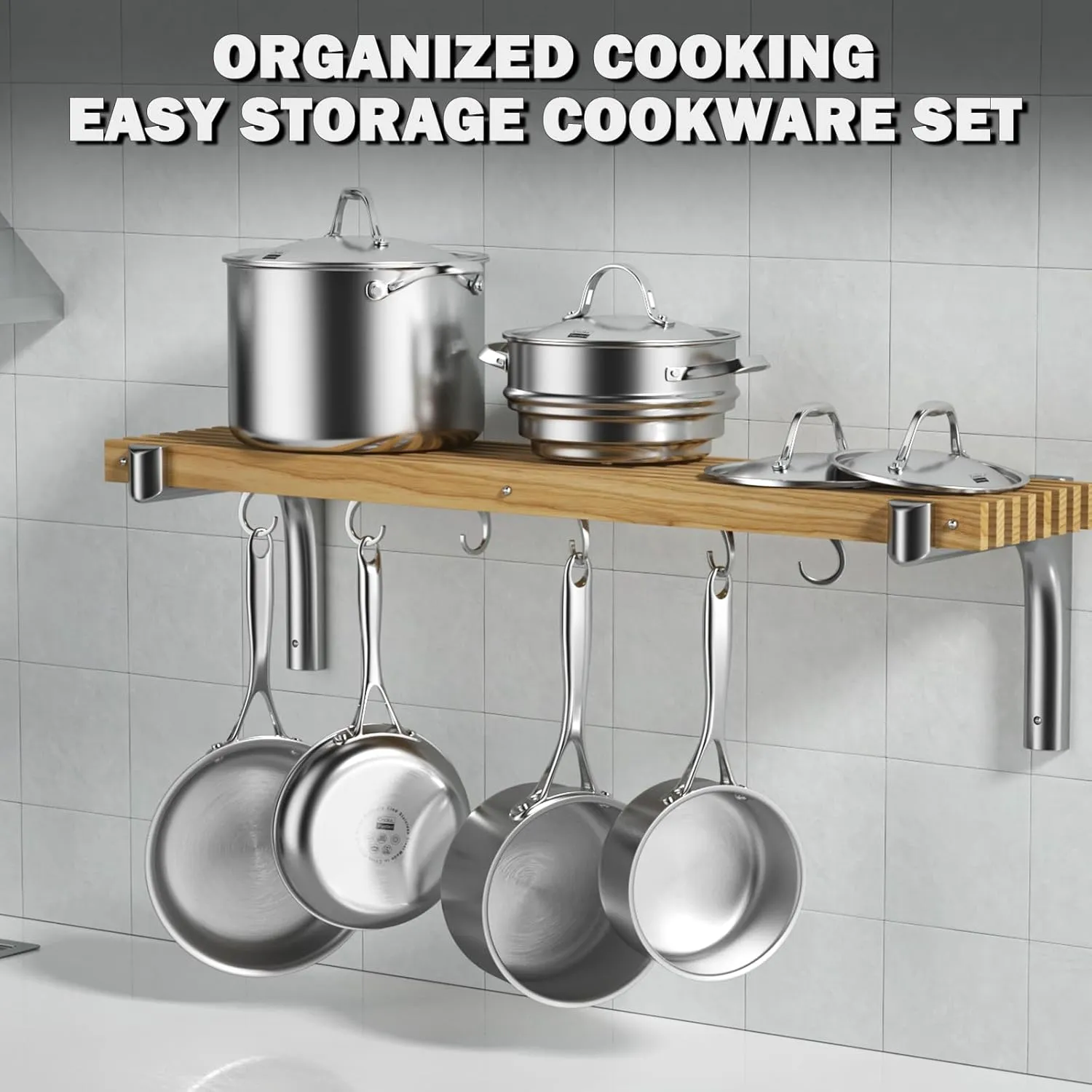 Cooks Standard Multi-Ply Clad Saucepan, 3 Quarts, Silver