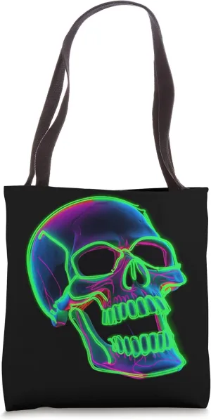 Cool Halloween Style Large Skeleton Funny Skull Laughing Tote Bag