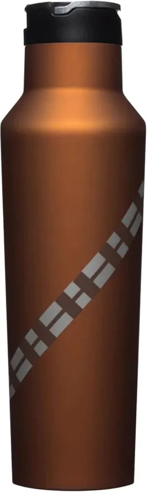 Corkcicle Star Wars Insulated Canteen Travel Water Bottle, Triple Insulated Stainless Steel, Easy Grip Straw Mouth, Keeps Beverages Cold for 25 Hours or Warm for 12 Hours, 20 oz, Chewbacca