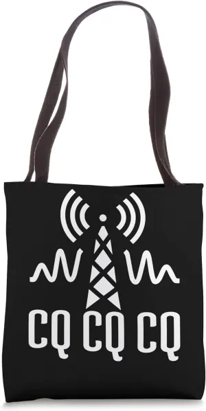 Cq Cq Cq Amateur Transmitting Shortwave Ham Radio Tote Bag