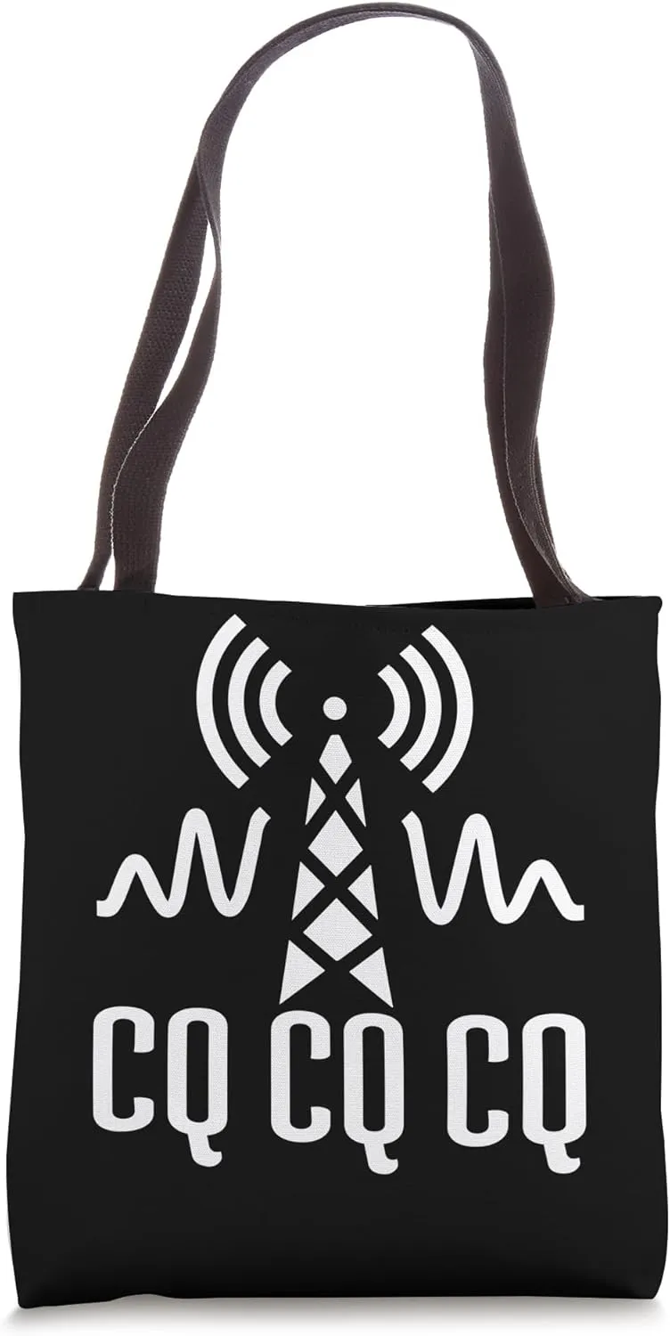 Cq Cq Cq Amateur Transmitting Shortwave Ham Radio Tote Bag