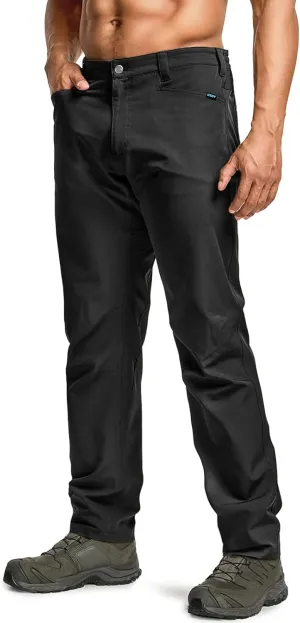 CQR Men's Quick Dry Tactical Pants, Water Resistant Outdoor Pants, Lightweight Stretch Cargo Work Hiking Pants