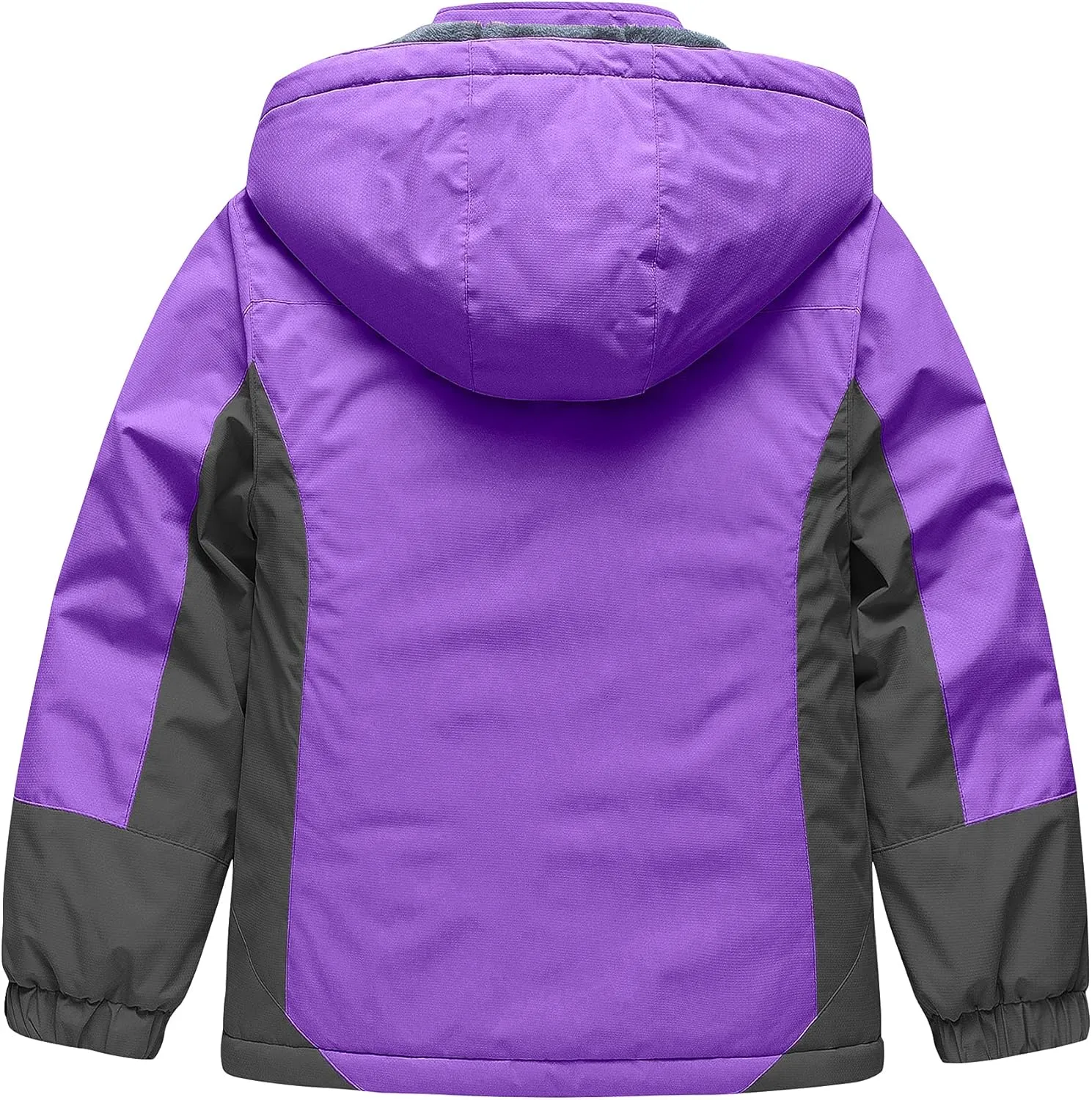 CREATMO US Girl's Waterproof Ski Jacket Warm Winter Snow Coat Windproof Snowboarding Rain Jacket