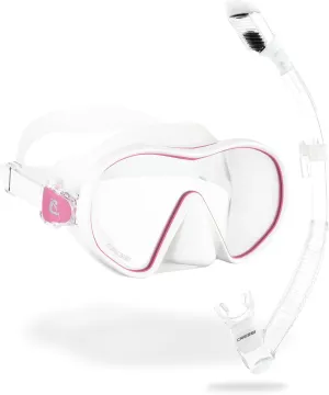 Cressi Single Lens Frameless Scuba Mask & Dry Snorkel for Snorkeling, Scuba Diving, F-Dual & Supernova Dry: Designed in Italy